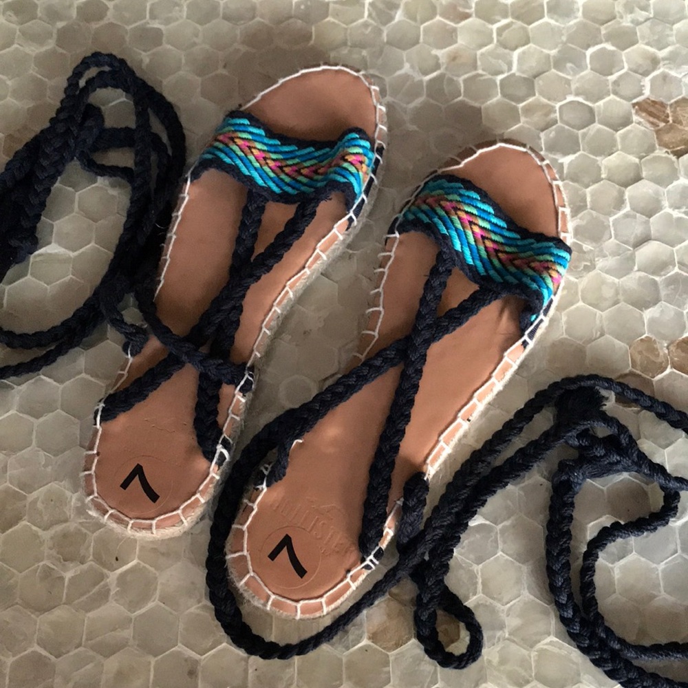 🔥SALE🔥Holliester Blue braided Espadrilles Sandal